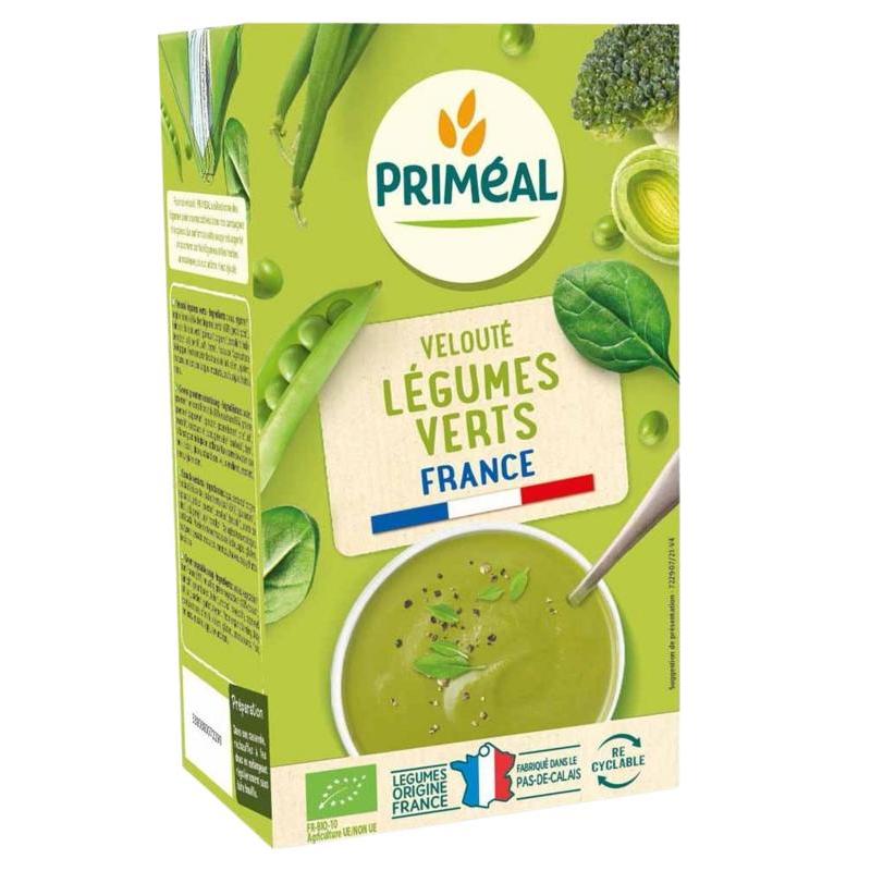 Veloute gebonden soep groene groenten bio
