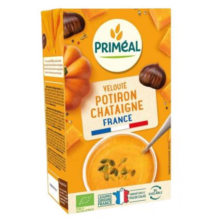 Veloute gebonden soep pompoen kastanje bio