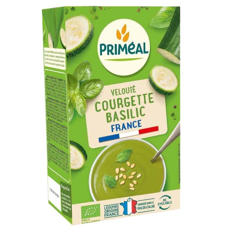 Veloute gebonden soep courgette basilicum bio