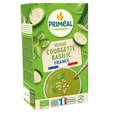 Veloute gebonden soep courgette basilicum bio