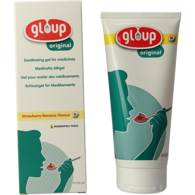 Original medicatie inname gel aardbei banaan