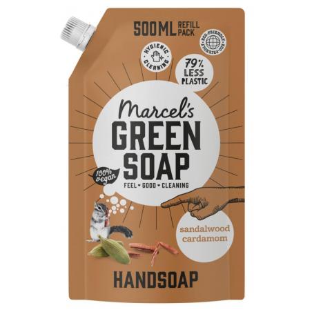 Handzeep sandelhout & kardemom navul