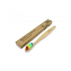 Bamboe tandenborstel voor volwassenen regenboog