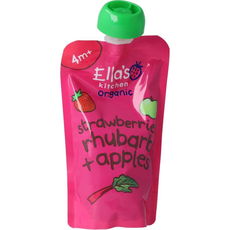 Strawberry rhubarb & apples 4+ mnd knijpz bio