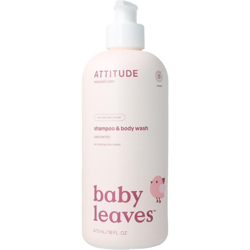 Shampoo 2 in 1 baby leaves parfum vrij