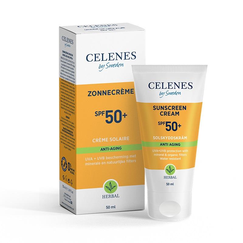 Herbal sunscreen cream anti-aging SPF50+
