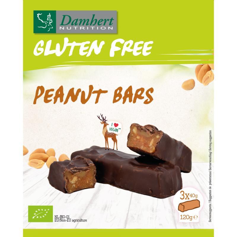 Peanut bars glutenvrij bio