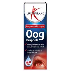 Oogdruppels droge pijnlijke ogen