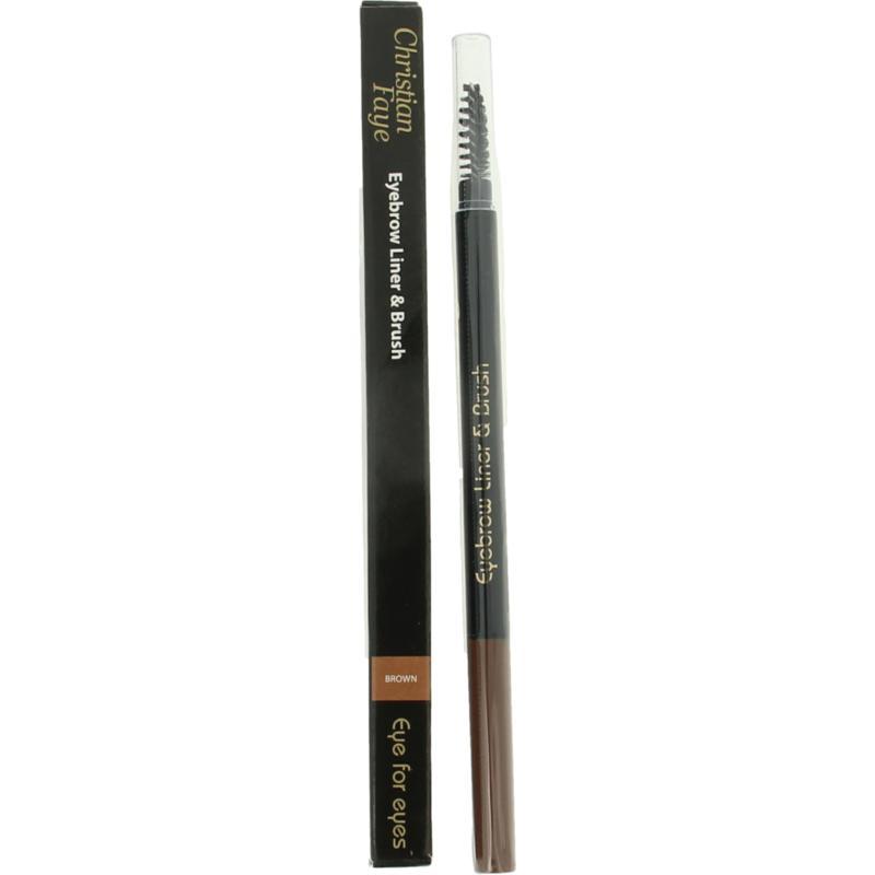 Eyebrow liner & brush brown