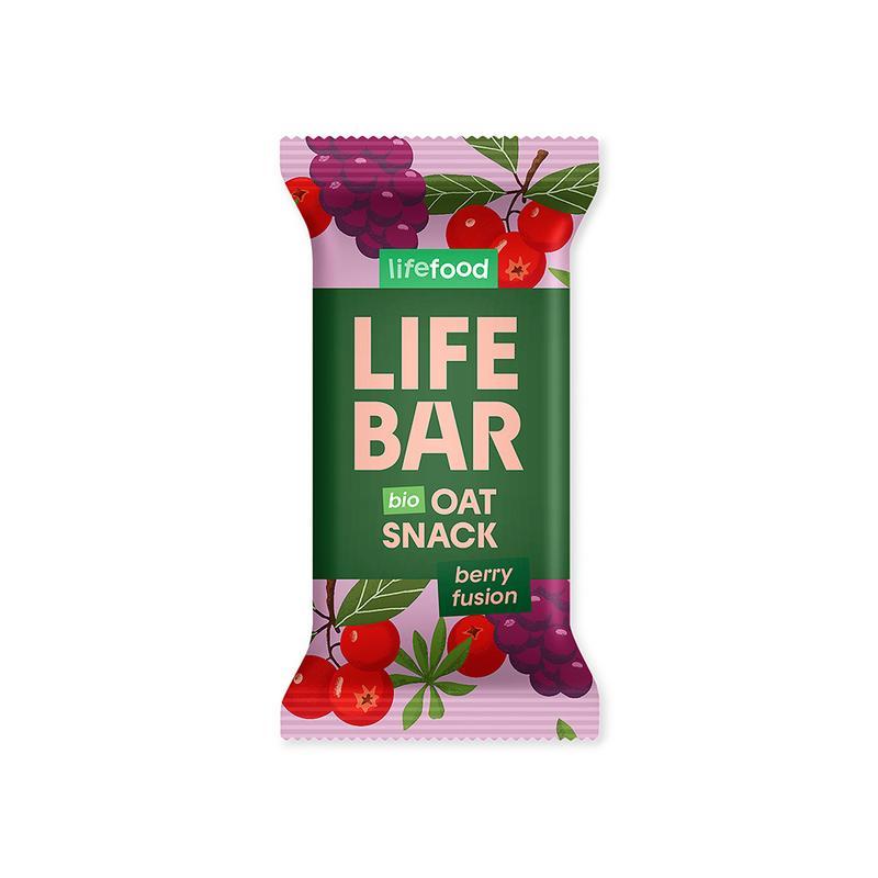 Lifebar oatsnack berry fusion bio