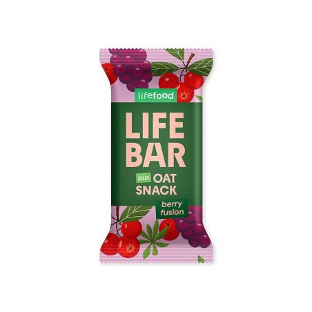Lifebar oatsnack berry fusion bio