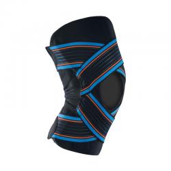 Kniebrace + strapping zwart maat L
