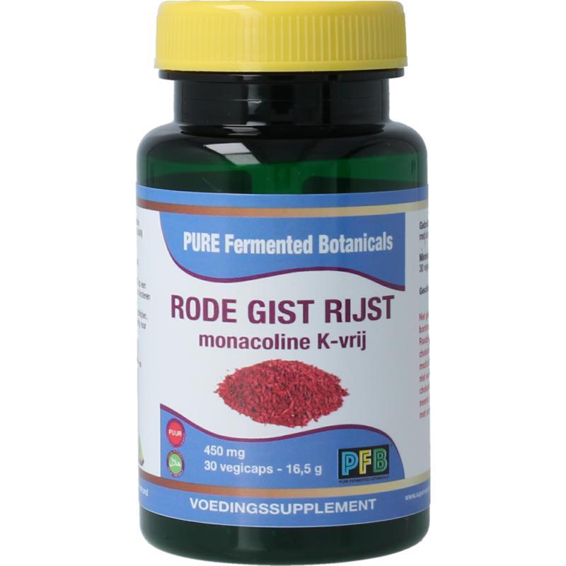 Rode gist rijst monacoline K-vrij puur