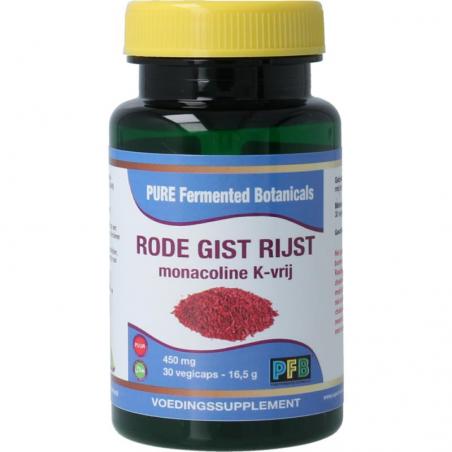 Rode gist rijst monacoline K-vrij puur