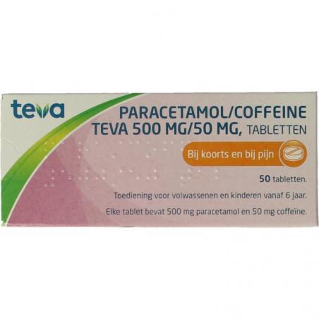 Paracetamol coffeine 500/50