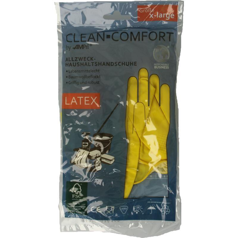 Huishoudhandschoen geel maat XL