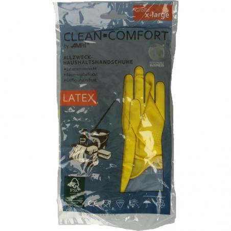 Huishoudhandschoen geel maat XL