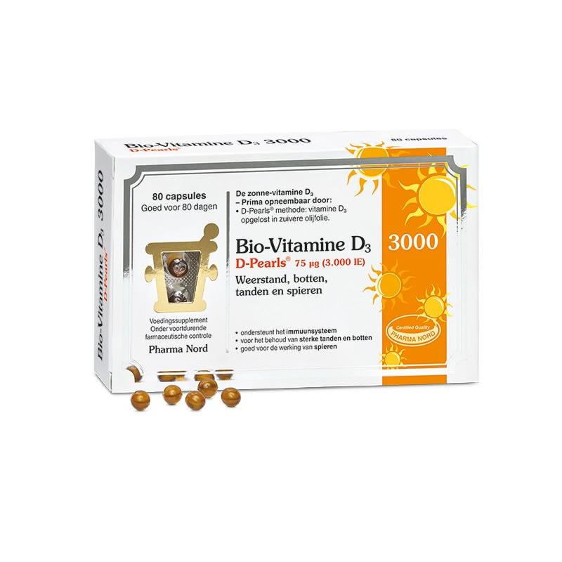 Bio-Vitamine D3 3000IE D pearls