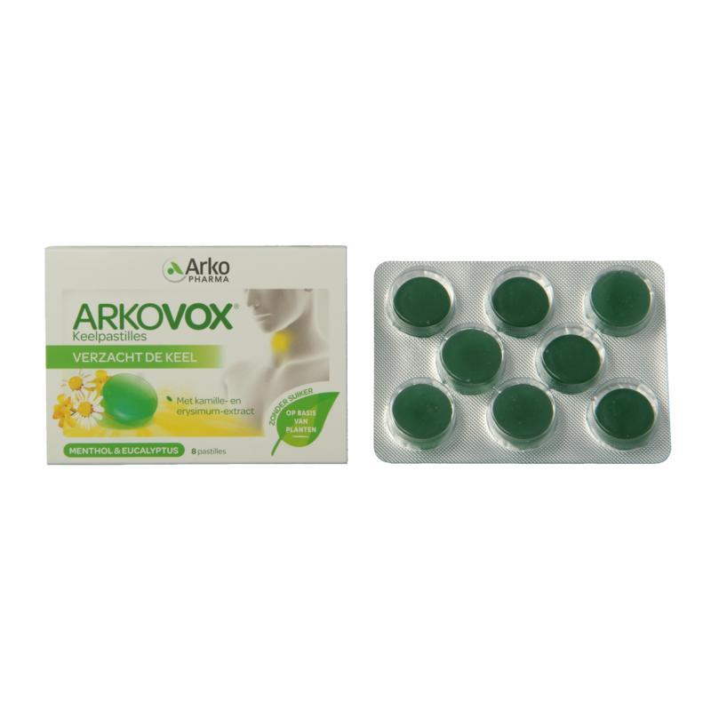 Menthol eucalyptus keelpastilles