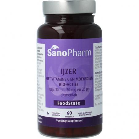 IJzer 10 mg & moly 20 mcg & C 30 mg