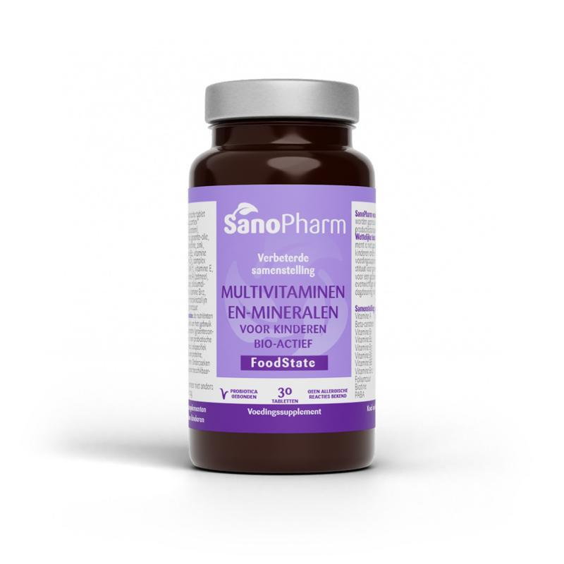 Kindermultivitaminen en mineralen foodstate