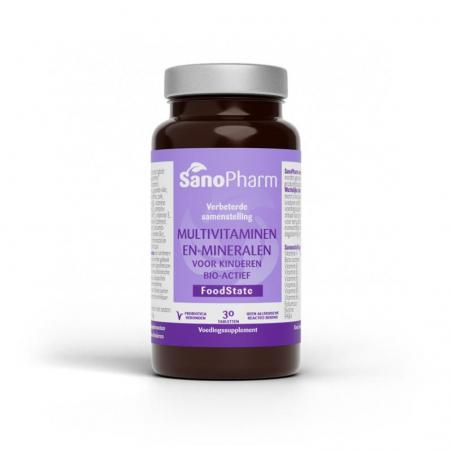 Kindermultivitaminen en mineralen foodstate