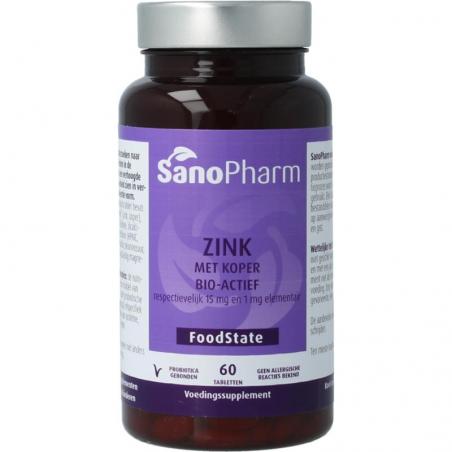 Zink 15mg & koper 1mg