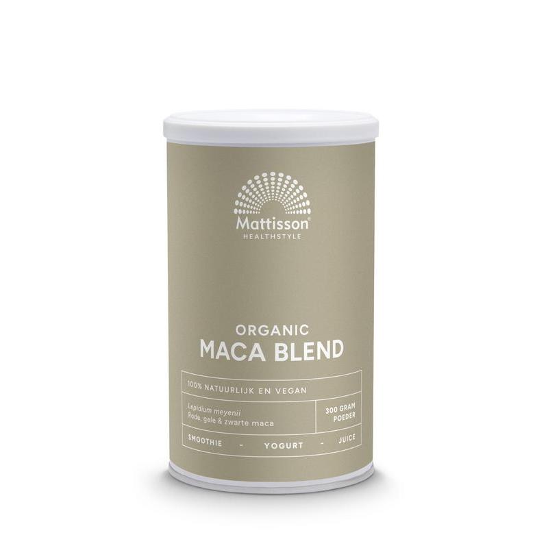 Maca poeder blend geel, rood & zwart bio