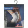Steunbrace knie elastisch lichtgrijs maat XL