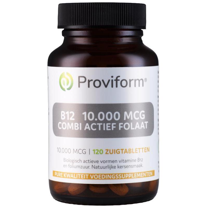 Vitamine B12 10.000mcg combi actief folaat