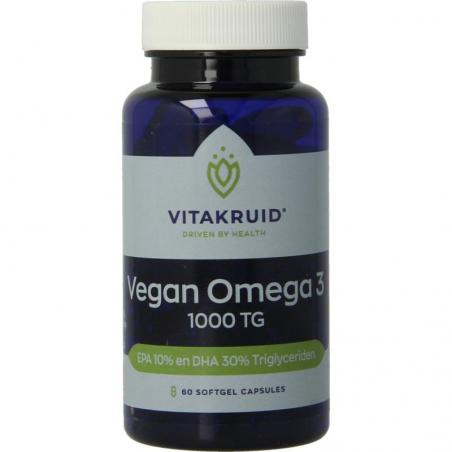 Vegan omega 3 1000 triglyceriden 300 DHA 100 EPA