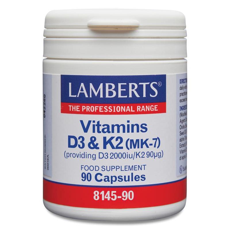 Vitamine D3 2000IE en K2 90mcg
