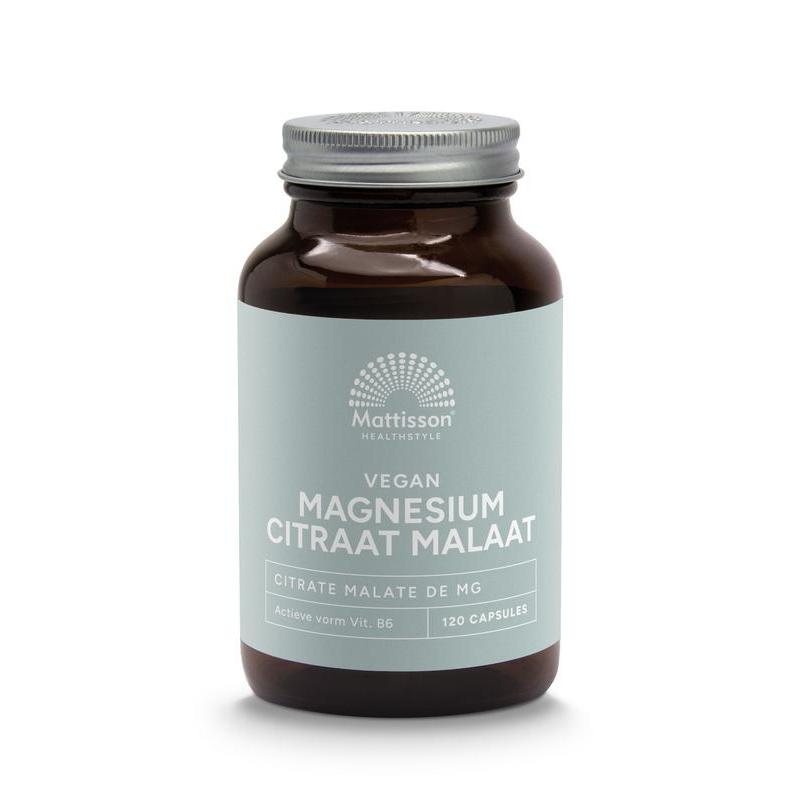 Magnesium citraat malaat met actieve vorm vit. b6