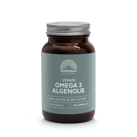 Vegan omega 3 algenolie DHA 375mg EPA 125mg
