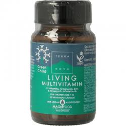 Green child living multivitamins