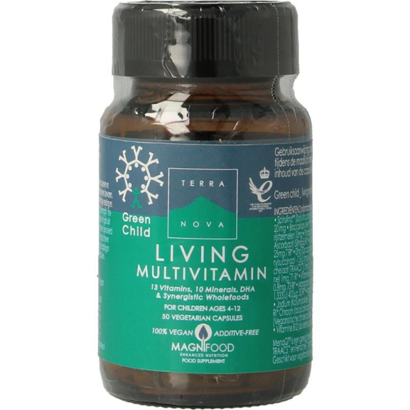 Green child living multivitamins