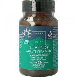 Green child living multivitamins