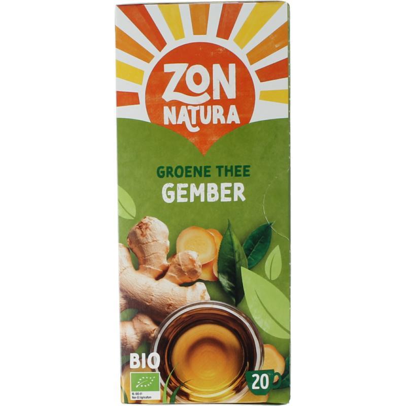 Groene thee gember bio