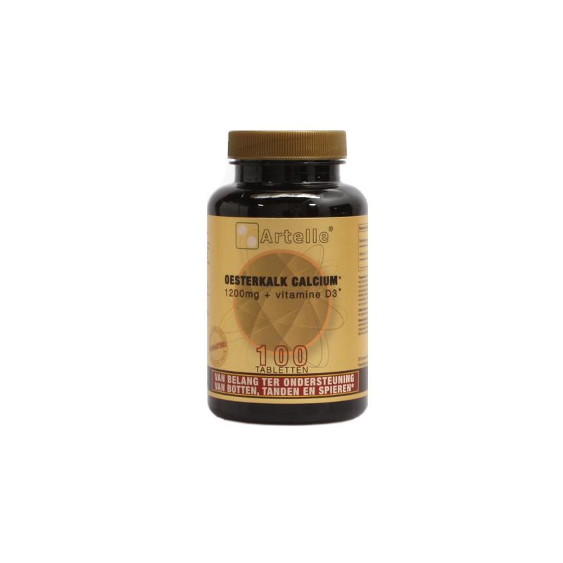 Oesterkalk 1200mg, calcium + vitamine D3