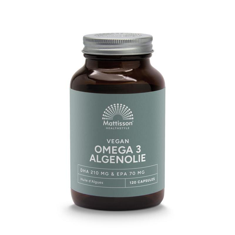 Vegan omega-3 algenolie DHA 210mg EPA 70mg