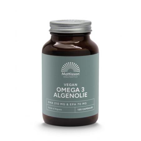 Vegan omega-3 algenolie DHA 210mg EPA 70mg
