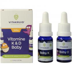 Vitamine K & D baby druppels 10ml