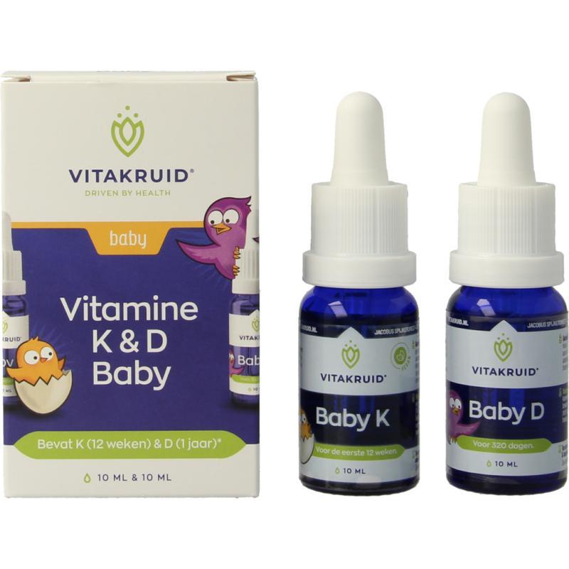 Vitamine K & D baby druppels 10ml