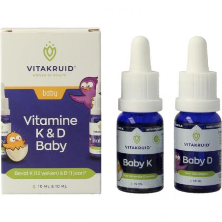 Vitamine K & D baby druppels 10ml