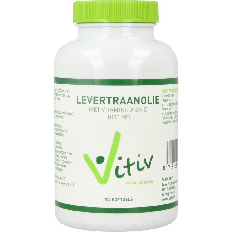 Levertraanolie 1000mg vitamine A D