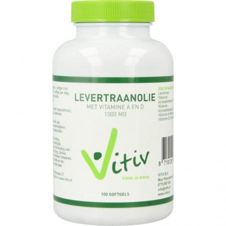 Levertraanolie 1000mg vitamine A D