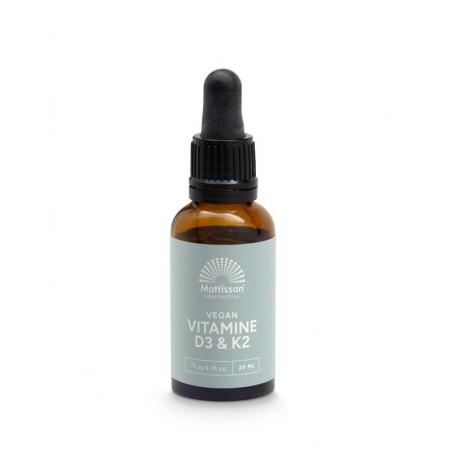 Vitamine D3/K2 75mcg/36mcg vegan druppels