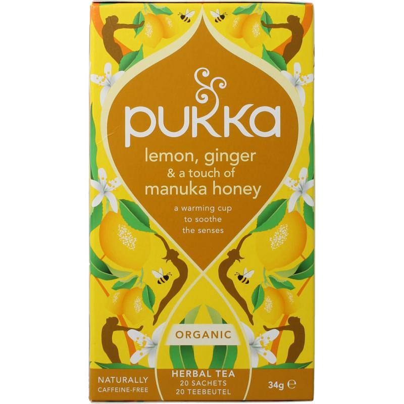 Lemon ginger touch of Manuka honey bio