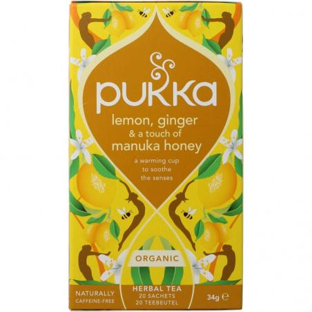 Lemon ginger touch of Manuka honey bio
