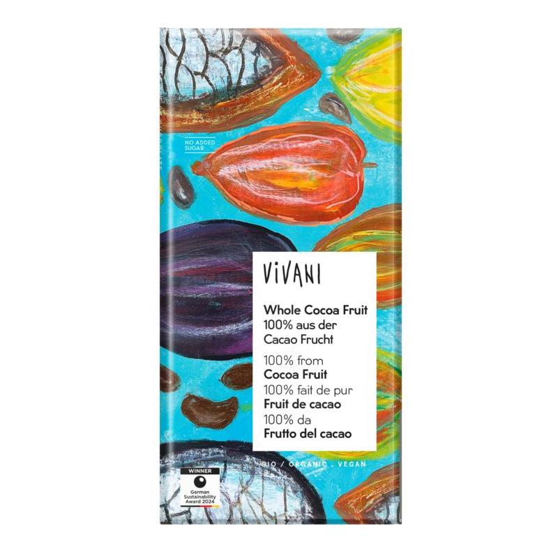 Chocolade puur whole cacao fruit bio